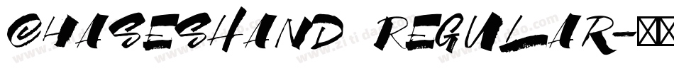 ChasesHand Regular字体转换